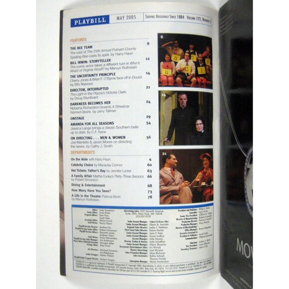 Orson Shadow Playbill May 2005 Susan Bennett Austin Pendleton Tracy Letts - Picture 3 of 9